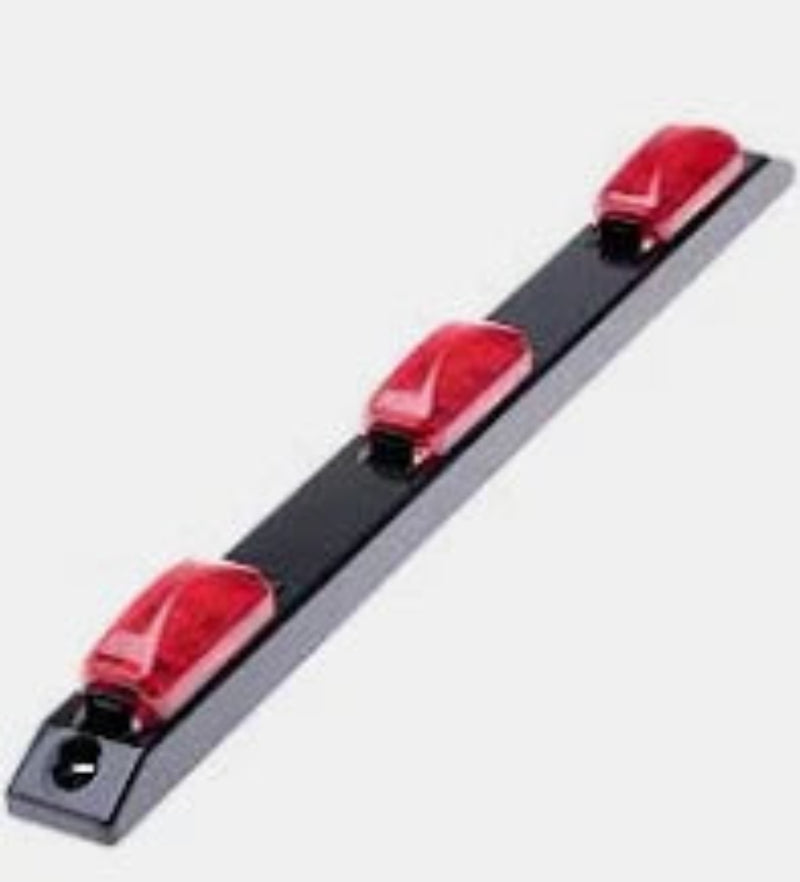 Hopkins 12V DC Submersible Red Trailer Identification Light Bar (B3485R) for Boat and Utility Trailers