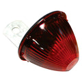 Beehive style red clearance light on mounting bracket