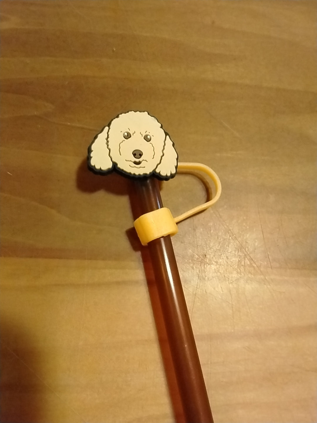 Dog Face Straw Topper