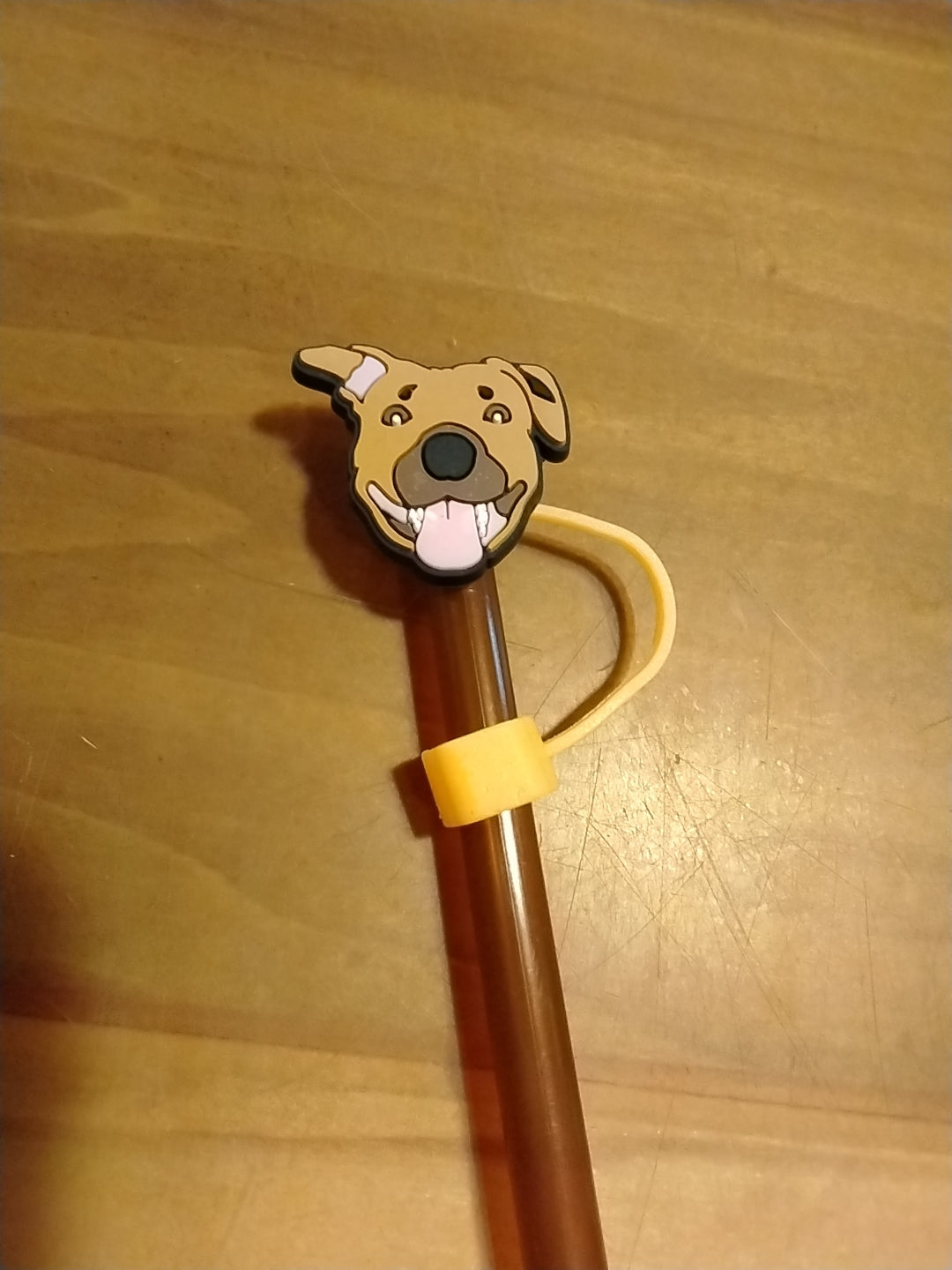 Dog Face Straw Topper