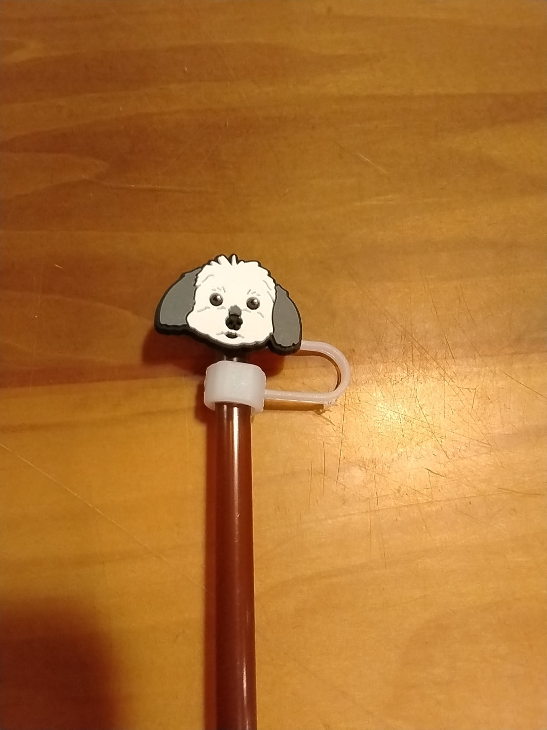 Dog Face Straw Topper