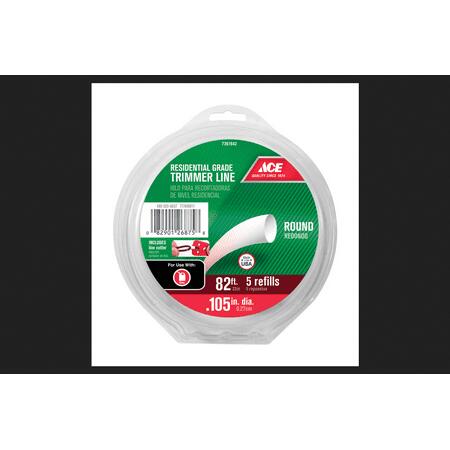 82 feet of rugged weed trimmer string ideal for dense grass and brush control