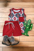 boys summer outfit set, Western Boys outfit