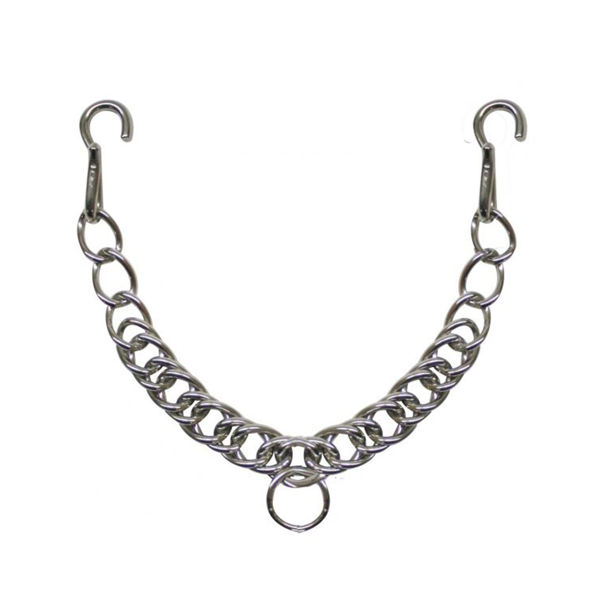 12" Stainless Steel English Curb Chain with Hooks