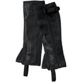 Breathable Half Chaps in Black with zipper