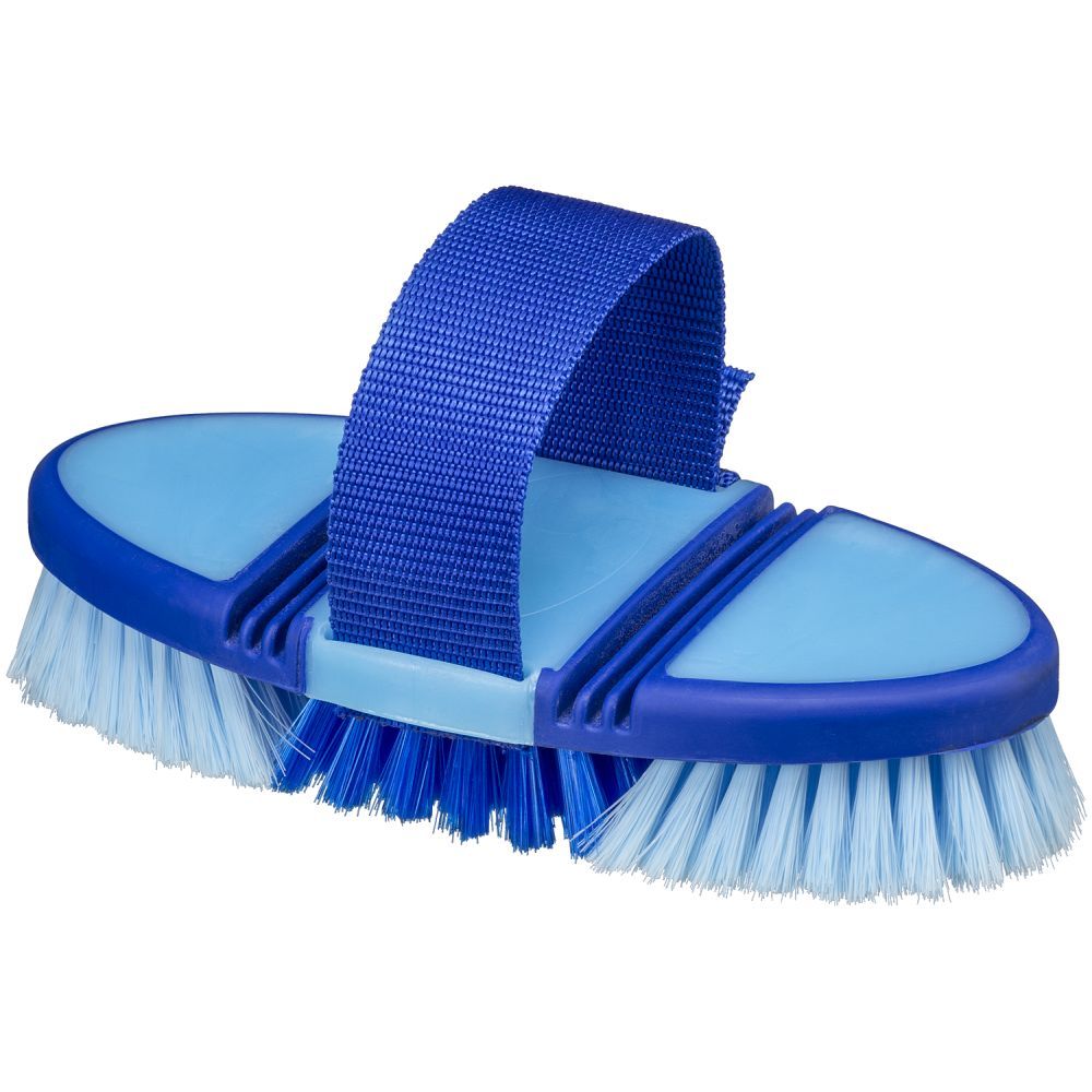 Blue and light blue brush with adjustable  strap