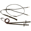 Tough 1 Leather German Martingale set with reins. 