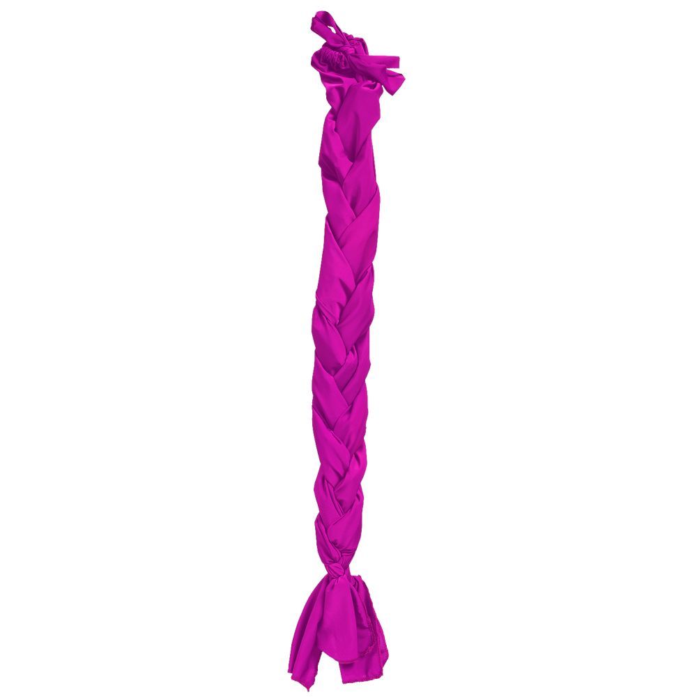 purple lycra braid in tail bag.