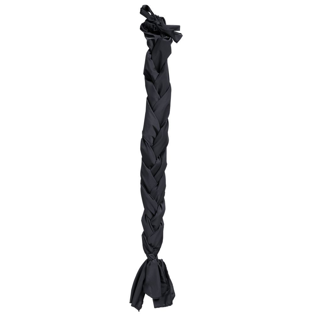 Black lycra braid in tail bag.