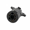 Trailer Parts Pro 7-way RV Trailer Wire plug in adapter to 4-way flat plug truck side view